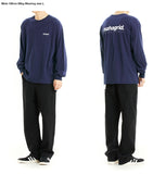 mahagrid (マハグリッド)   ORIGIN LOGO LS TEE [DEEP PURPLE]