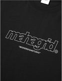 mahagrid (マハグリッド)   THIRD LOGO LS TEE [BLACK]