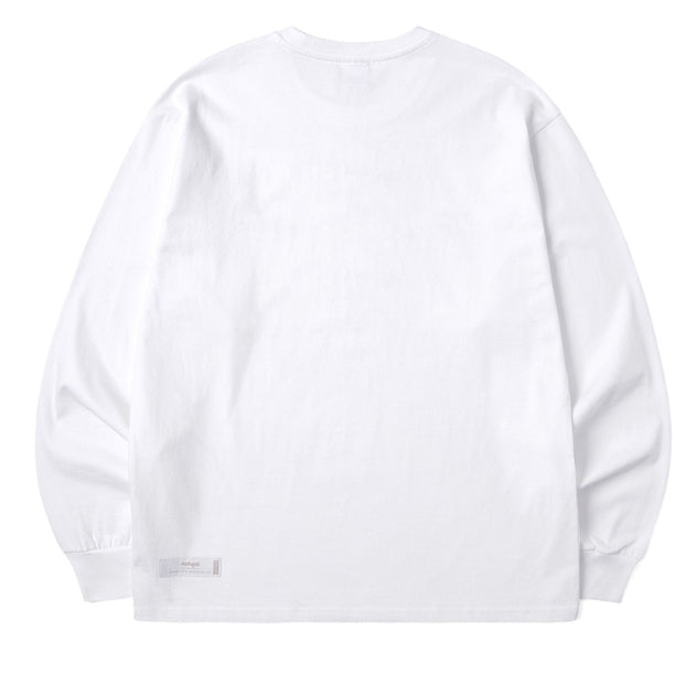 mahagrid (マハグリッド)   THIRD LOGO LS TEE [WHITE]