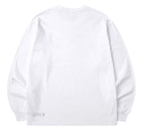 mahagrid (マハグリッド)   THIRD LOGO LS TEE [WHITE]