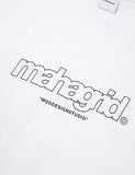 mahagrid (マハグリッド)   THIRD LOGO LS TEE [WHITE]