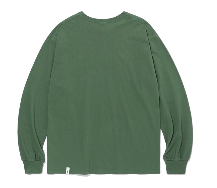 mahagrid (マハグリッド)   THIRD LOGO LS TEE [GREEN]