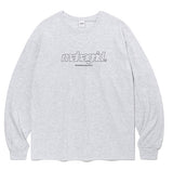 mahagrid (マハグリッド)   THIRD LOGO LS TEE [LIGHT GREY]