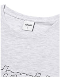 mahagrid (マハグリッド)   THIRD LOGO LS TEE [LIGHT GREY]