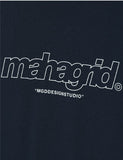 mahagrid (マハグリッド)   THIRD LOGO LS TEE [DARK NAVY]