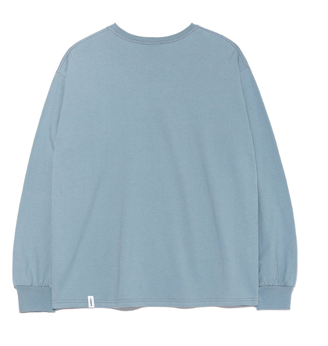 mahagrid (マハグリッド)   THIRD LOGO LS TEE [SKYBLUE]