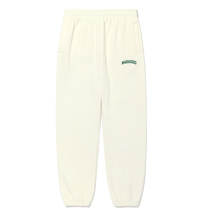 mahagrid (マハグリッド) VARSITY SWEAT PANT [CREAM]