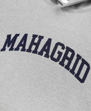 mahagrid (マハグリッド) VARSITY LOGO HOODIE [GREY]