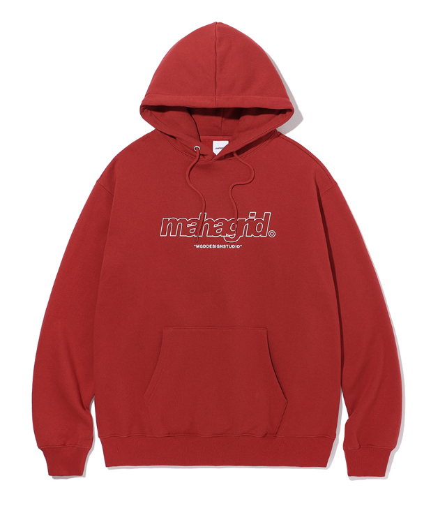 mahagrid (マハグリッド) THIRD LOGO HOODIE [RED]