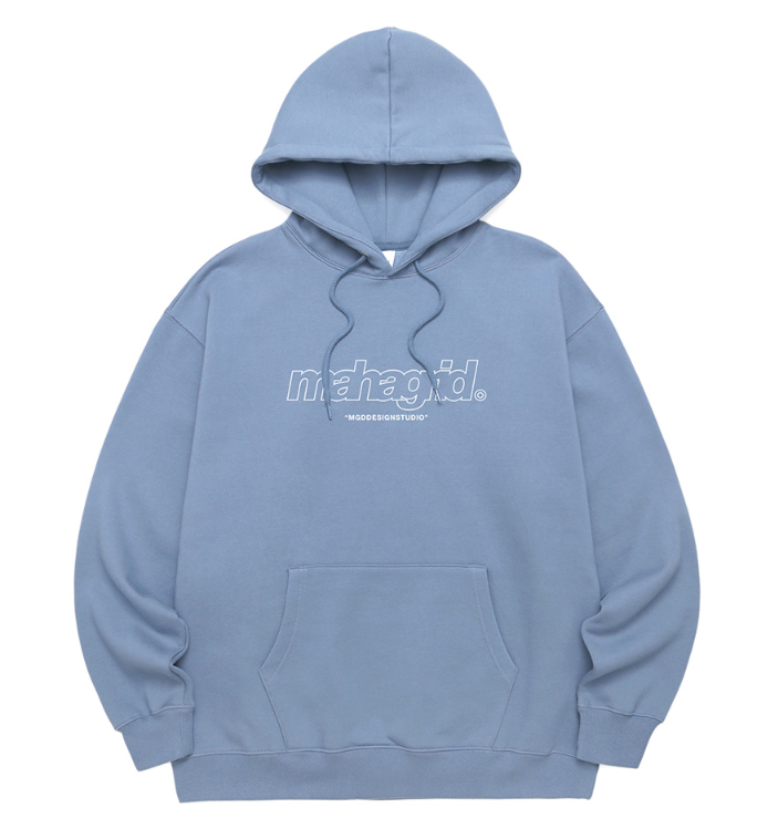 mahagrid (マハグリッド) THIRD LOGO HOODIE [BLUE]