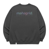 mahagrid (マハグリッド) RAINBOW REFLECTIVE LOGO CREWNECK [CHARCOAL]