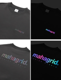 mahagrid (マハグリッド) RAINBOW REFLECTIVE LOGO CREWNECK [CHARCOAL]
