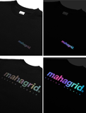 mahagrid (マハグリッド) RAINBOW REFLECTIVE LOGO CREWNECK [BLACK]
