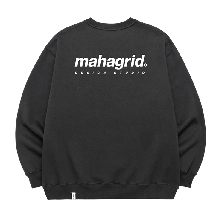 mahagrid (マハグリッド) ORIGIN LOGO CREWNECK [CHARCOAL]