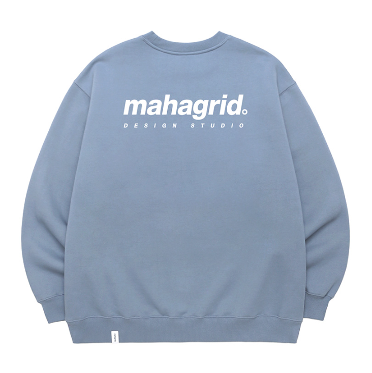 mahagrid (マハグリッド) ORIGIN LOGO CREWNECK [BLUE]