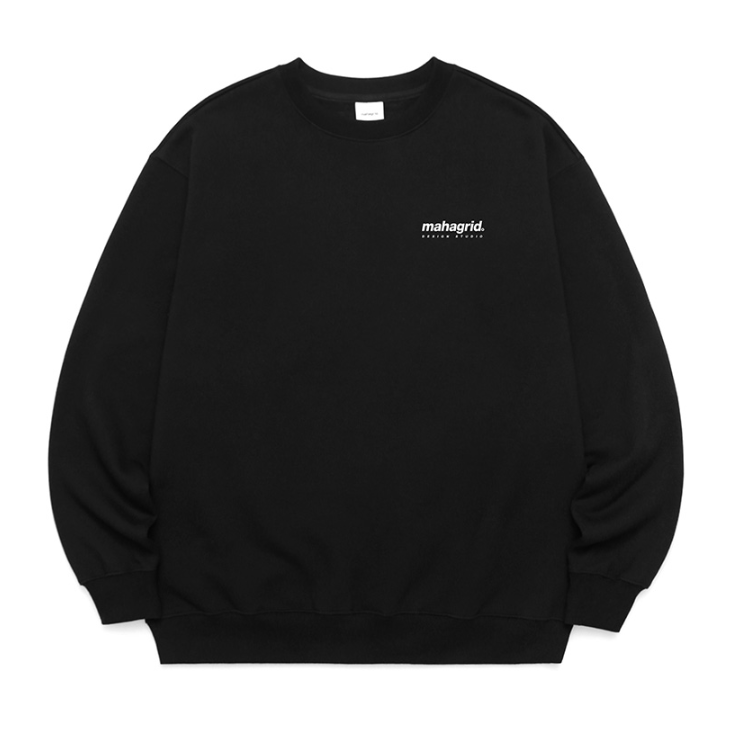 mahagrid (マハグリッド) ORIGIN LOGO CREWNECK [BLACK]