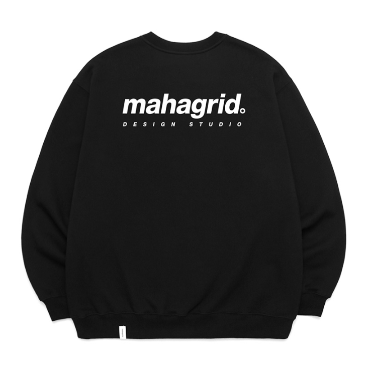 mahagrid (マハグリッド) ORIGIN LOGO CREWNECK [BLACK]