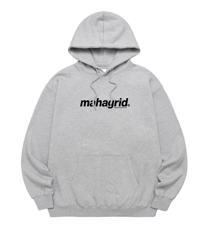 mahagrid (マハグリッド) BASIC LOGO HOODIE [GREY]
