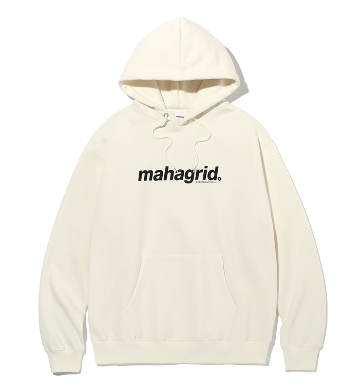 mahagrid (マハグリッド) BASIC LOGO HOODIE [CREAM]