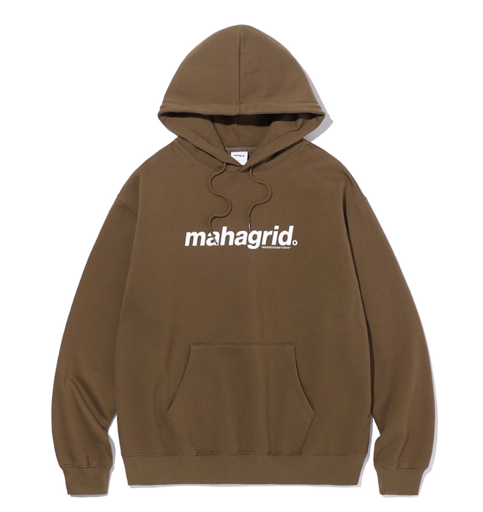 mahagrid (マハグリッド) BASIC LOGO HOODIE [BROWN]