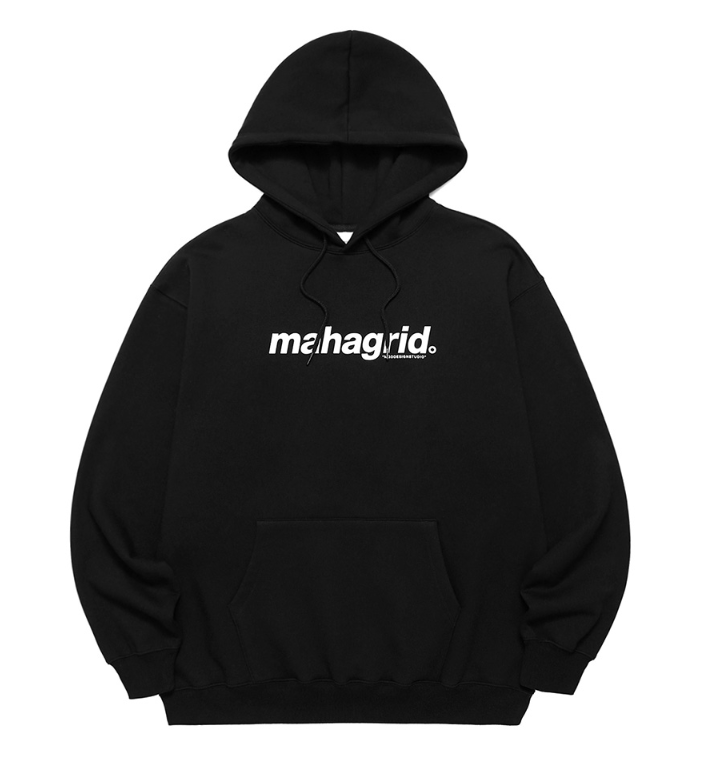 mahagrid (マハグリッド) BASIC LOGO HOODIE [BLACK]