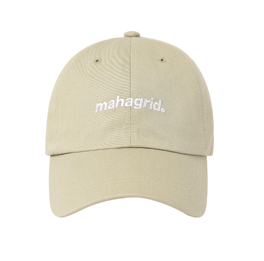 mahagrid (マハグリッド) BASIC LOGO BALL CAP [BEIGE]