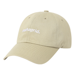 mahagrid (マハグリッド) BASIC LOGO BALL CAP [BEIGE]