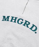 mahagrid (マハグリッド) ARC LOGO HALF ZIP SWEATSHIRT [LIGHT GREY]
