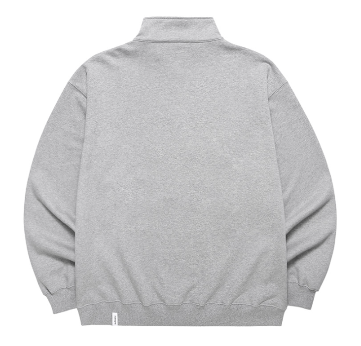 mahagrid (マハグリッド) ARC LOGO HALF ZIP SWEATSHIRT [GREY]