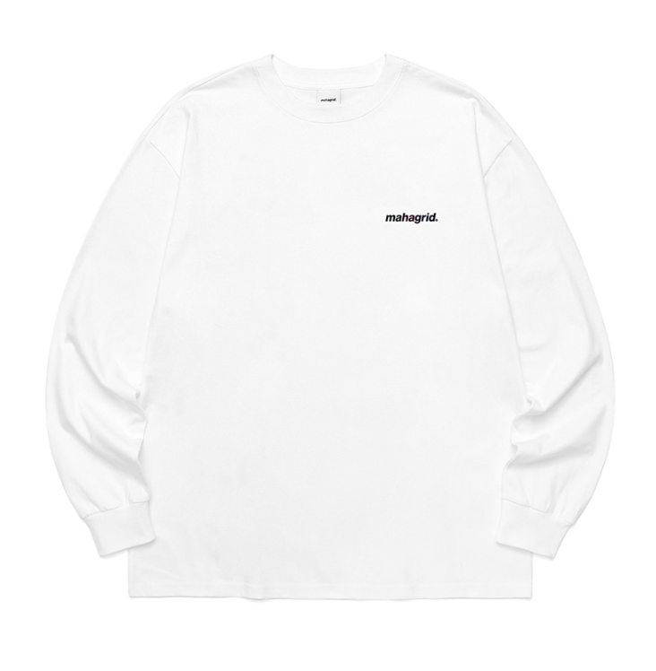 mahagrid (マハグリッド)   RAINBOW REFLECTIVE LOGO LS TEE [WHITE]
