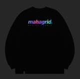 mahagrid (マハグリッド)   RAINBOW REFLECTIVE LOGO LS TEE [BLACK]