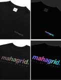 mahagrid (マハグリッド)   RAINBOW REFLECTIVE LOGO LS TEE [BLACK]