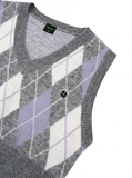 ReinSein（レインセイン）Grey Argyle Knitwear vest