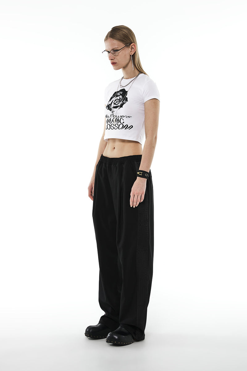 MMIC(エムエムアイシー)   PINTUCK TRACK PANTS BK