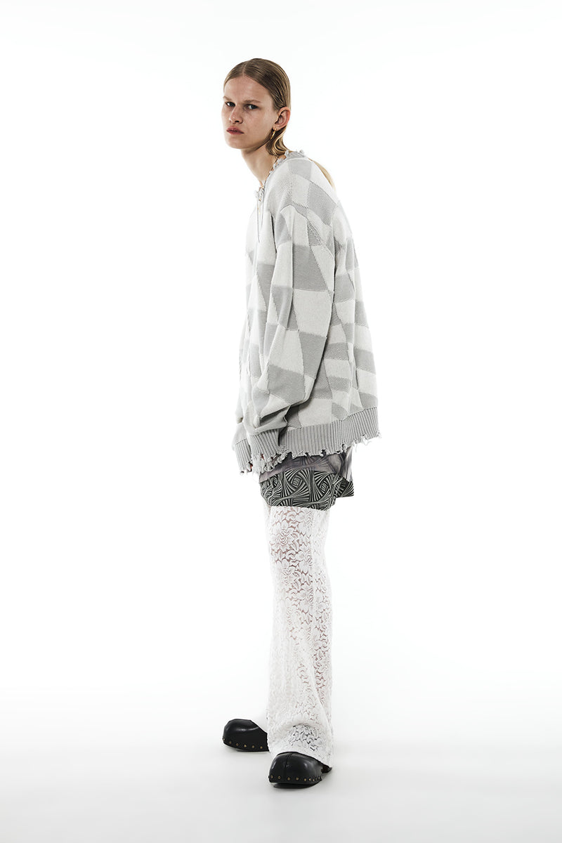 MMIC(エムエムアイシー) CHECKERBOARD PULLOVER GY