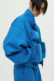 イーエスシースタジオ(ESC STUDIO) multi pocket blouson(blue)