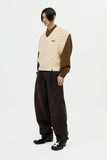 イーエスシースタジオ(ESC STUDIO) v-neck knit vest and brooch(beige)