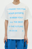 イーエスシースタジオ(ESC STUDIO)  thank you t-shirt(white)