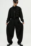 イーエスシースタジオ(ESC STUDIO) suspender balloon pants(black)