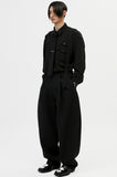 イーエスシースタジオ(ESC STUDIO) suspender balloon pants(black)