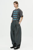 イーエスシースタジオ(ESC STUDIO) suspender balloon pants(grey)