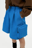 イーエスシースタジオ(ESC STUDIO) multi pocket shorts(blue)