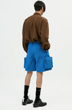 イーエスシースタジオ(ESC STUDIO) multi pocket shorts(blue)