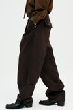 イーエスシースタジオ(ESC STUDIO) color washing denim pocket pants(brown)