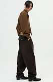 イーエスシースタジオ(ESC STUDIO) color washing denim pocket pants(brown)