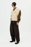 イーエスシースタジオ(ESC STUDIO) color washing denim pocket pants(brown)