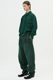 イーエスシースタジオ(ESC STUDIO) color washing denim pocket pants(green)