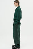 イーエスシースタジオ(ESC STUDIO) color washing denim pocket pants(green)