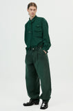 イーエスシースタジオ(ESC STUDIO) color washing denim pocket pants(green)