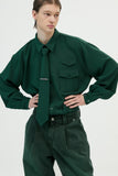 イーエスシースタジオ(ESC STUDIO) color washing denim pocket pants(green)